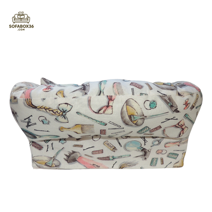 Tissue box cover depicted as a sofa. Hairdresser