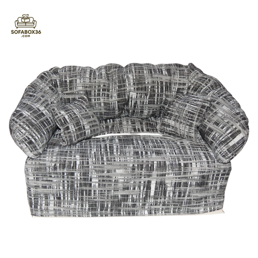 Taschentuchbox Überzug als Sofa dargestellt. S/W